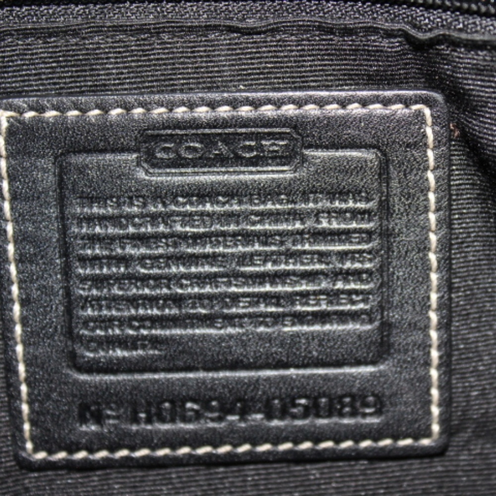 ⭐️CLEARANCE SALE⭐️👜HOST PICK👜 COACH Black Canvas & Leather Satchel - Picture 7 of 11